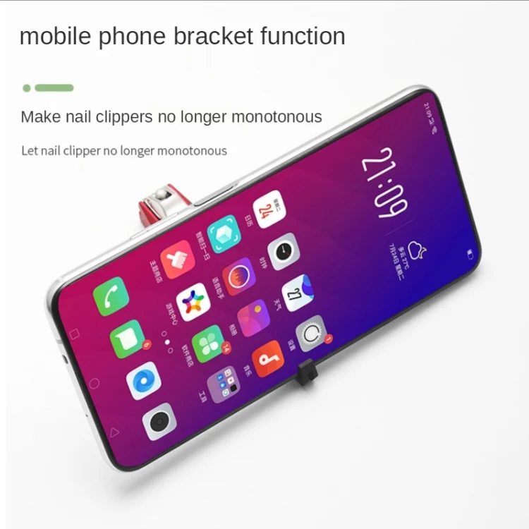 TBD0595721801_B6.webp Anti-splash Nail Clippers Multifunctional Mobile Phone Holder Nail Clippers,Style: - Image 7