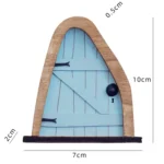 Courtyard Wooden Miniature Fairy Dwarf Door Tree Decoration - Image 3