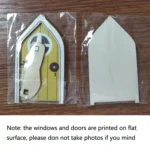 Courtyard Wooden Miniature Fairy Dwarf Door Tree Decoration - Image 4