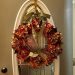 Hydrangea Wreath Door Hanging Artificial Flower Christmas Ornament, Size: 35cm - Image 3