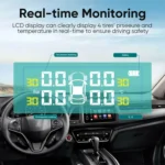 T1 Vehicle-mounted Solar Wireless Tire Pressure Monitoring System General-purpose Vehicle Tire Pressure Thermometer - Image 6