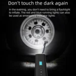 H68 Handheld Mini Wireless Smart Car Inflator Pump Portable Multifunctional Tire Air Pump - Image 7