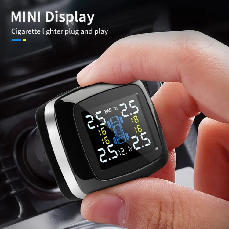 TBD0595729401_B4.webp Q3 Mini Cigarette Lighter Car Wireless Tire Pressure Monitoring System TPMS Car Temperature Voltage Tire - Image 5
