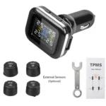 Q3 Mini Cigarette Lighter Car Wireless Tire Pressure Monitoring System TPMS Car Temperature Voltage Tire - Image 7