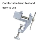 5893 Portable Mini Aluminum Alloy Table Pliers Bench Vise Manual DIY Tool - Image 4
