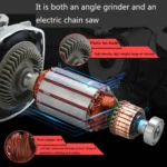 700 Angle Grinder Electric Chain Saw Polishing Machine Changed Electric Saw Small Household Cutting Machine, EU Plug - Image 6
