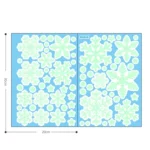 1set Christmas Luminous Fluorescent Snowflake Decoration Sticker,Style: - Image 2