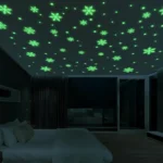1set Christmas Luminous Fluorescent Snowflake Decoration Sticker,Style: - Image 5