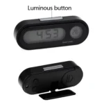 K02 Car Electronic Clock Temperature Meter Night Light LED Temperature Time Meter - Image 4