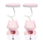 2 PCS FY6601 Cartoon Pen Holder Reading Desk Lamp LED Eye Protection Dormitory Student Bedroom Lamp