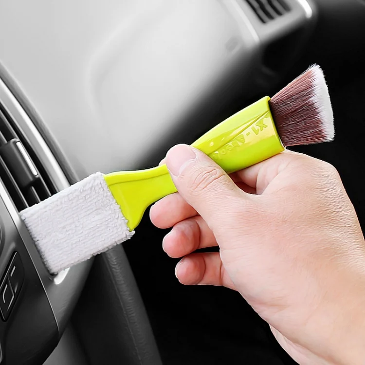 Car Air-Conditioned Air Outlet Cleaning Brush Car Interior Cleaning Tool Dust  Soft Hair Brush