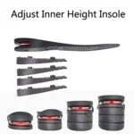 032 Adjust Inner Height Insole Free Size Cutable Insole, Colour: Black 2 Layers (about 4cm) - Image 3