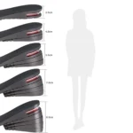 032 Adjust Inner Height Insole Free Size Cutable Insole, Colour: Black 2 Layers (about 4cm) - Image 8