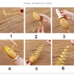 Tornado Potato Spiral Cutter Slicer Potato Chips Cooking Tools - Image 6
