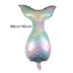 5 PCS Cartoon Mermaid Tail Aluminum Film Balloon Aquarium Decoration Balloon Mall Dress Up Balloon - Image 5