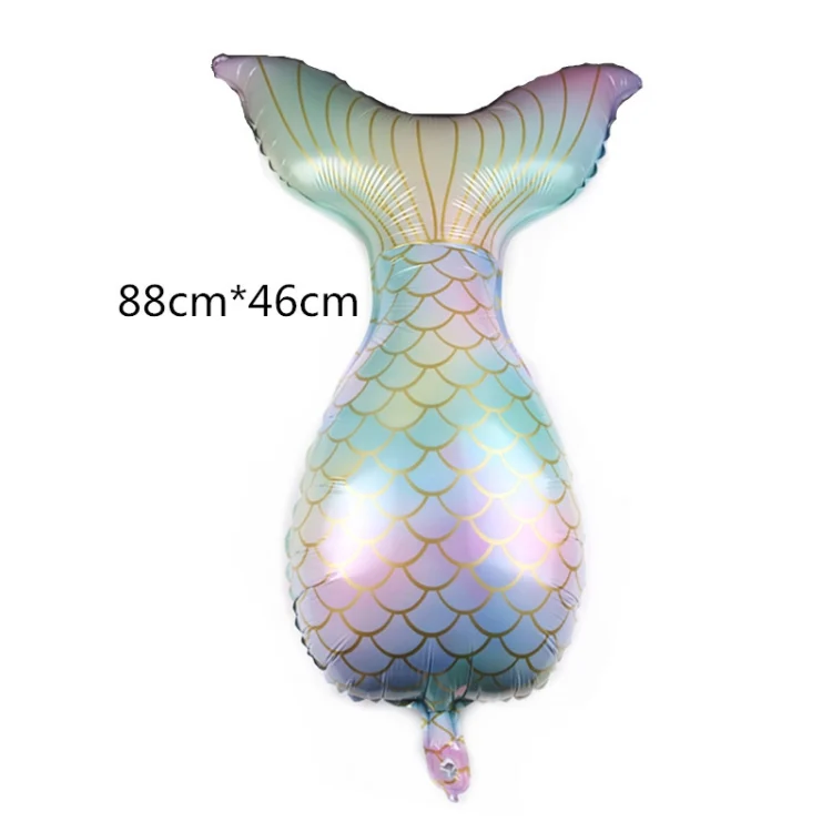 TBD0595931901A_1.webp 5 PCS Cartoon Mermaid Tail Aluminum Film Balloon Aquarium Decoration Balloon Mall Dress Up Balloon - Image 5