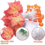Maple Pumpkin Lantern String Lights Halloween Thanksgiving Garden Party Room Decoration Lights - Image 2