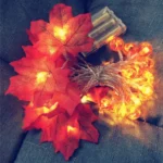 Maple Pumpkin Lantern String Lights Halloween Thanksgiving Garden Party Room Decoration Lights - Image 3