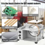 150W Miniature Precision Table Saw Mini Chainsaw Portable Woodworking Sliding Table Saw Multifunctional Cutting Machine, - Image 7