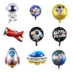 10 PCS Space Aluminum Film Balloon Children Decorate Birthday Party Decoration Balloons,Style: - Image 2