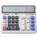 Deli 2135 Computer Keyboard Calculator Big Button Bank Office Finance Accounting Solar Calculator