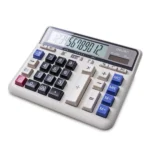 Deli 2135 Computer Keyboard Calculator Big Button Bank Office Finance Accounting Solar Calculator - Image 2