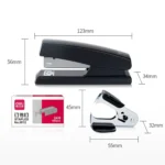 Deli 12 0354 Stapler Set Office Standard Medium-Sized Stapler Staple Remover + Staples - Image 6