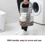 Household Bathroom Wall-Mounted Perforation-Free Folding Dirty Clothes Basket Toy Storage Basket - Image 4