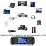 K15Pro With LCD Screen Bluetooth Adapter Audio Receiver Transmitter 3.5mm AUX Car Hands-Free - Image 7