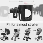J4035 Stroller Cup Rapid Fixed Stroller Bottle Frame ABS Stroller Water Cup Rack - Image 3