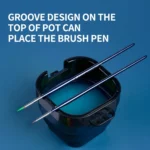 Folding Bucket Paint Box Multi-Function Palette Watercolor Humidor Portable Painting Tool - Image 6