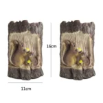 Solar Squirrel Tree Stump Christmas Decoration Light Garden Holiday Atmosphere Outdoor Landscape Light - Image 3