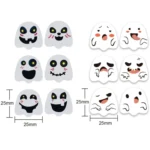 Halloween Ghost Emoticon Stickers Children Gift Decoration Food Sealing Stickers - Image 2