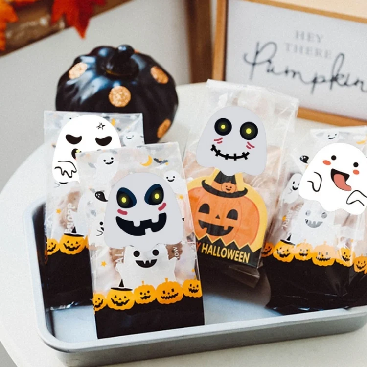 TBD0596928201_B3.webp Halloween Ghost Emoticon Stickers Children Gift Decoration Food Sealing Stickers - Image 4