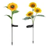 Solar Sunflower Decoration Light LED Garden Lawn Landscape Light - Image 2
