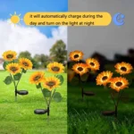 Solar Sunflower Decoration Light LED Garden Lawn Landscape Light - Image 4