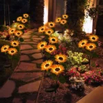 Solar Sunflower Decoration Light LED Garden Lawn Landscape Light - Image 7