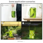 L3337 Solar Lawn Light Outdoor Waterproof Garden Decoration Hollow Leaf Iron Lantern - Image 6