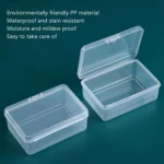20 PCS Rectangular Plastic Box Transparent Parts PP Storage Box With Cover - Image 6