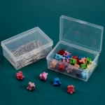 20 PCS Rectangular Transparent Storage Box Plastic Universal Packaging Box With Cover Parts Accessories Storage Box - Image 4