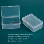 20 PCS Rectangular Transparent Storage Box Plastic Universal Packaging Box With Cover Parts Accessories Storage Box - Image 5