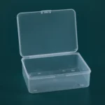 PP Rectangular Transparent Plastic Box Flip Cover Parts Hardware Tool Storage Box - Image 2