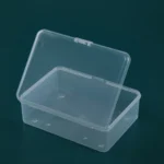 PP Rectangular Transparent Plastic Box Flip Cover Parts Hardware Tool Storage Box - Image 3