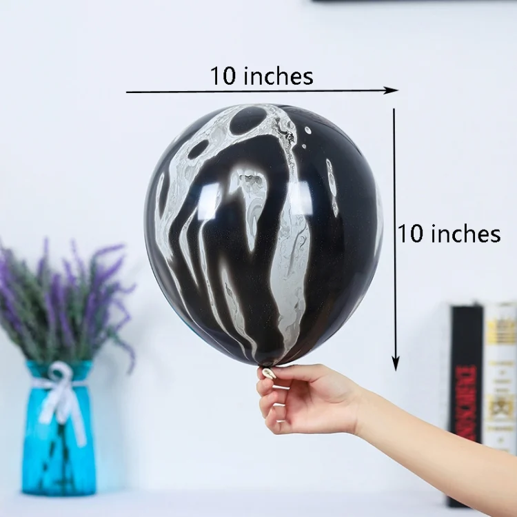 TBD0597112801_B2.webp 100 PCS 10 Inch Agate Latex Balloon Wedding Festival Party Decorative Balloon - Image 3