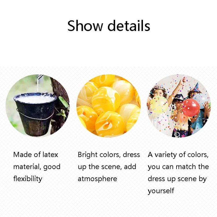 TBD0597112801_B3.webp 100 PCS 10 Inch Agate Latex Balloon Wedding Festival Party Decorative Balloon - Image 4