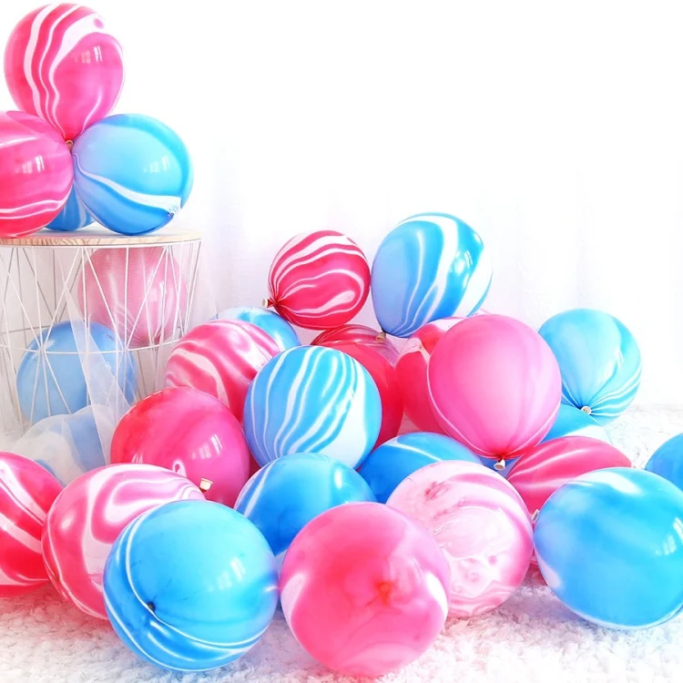 TBD0597112801_B4.webp 100 PCS 10 Inch Agate Latex Balloon Wedding Festival Party Decorative Balloon - Image 5