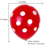 100 PCS FY-10280 12 Inch Dot Party Decorative Balloon Wedding Scene Arrangement Latex Balloon - Image 3