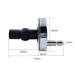 1 Pair 3903 Zinc Alloy Toilet Seat Hinge Installation Nut Quick Release Installation Screw - Image 3