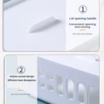 XM009 Plastic Plug-In Electric Wire Storage Box Power Board Wire Clip Box Charger Storage Finishing Box - Image 4