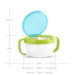 Baby Snacks Bowl Children Kids Food Storage Dishes Anti Spill 360 Rotate Baby Solid Feeding Plate Tableware Baby Feeding Stuff - Image 5